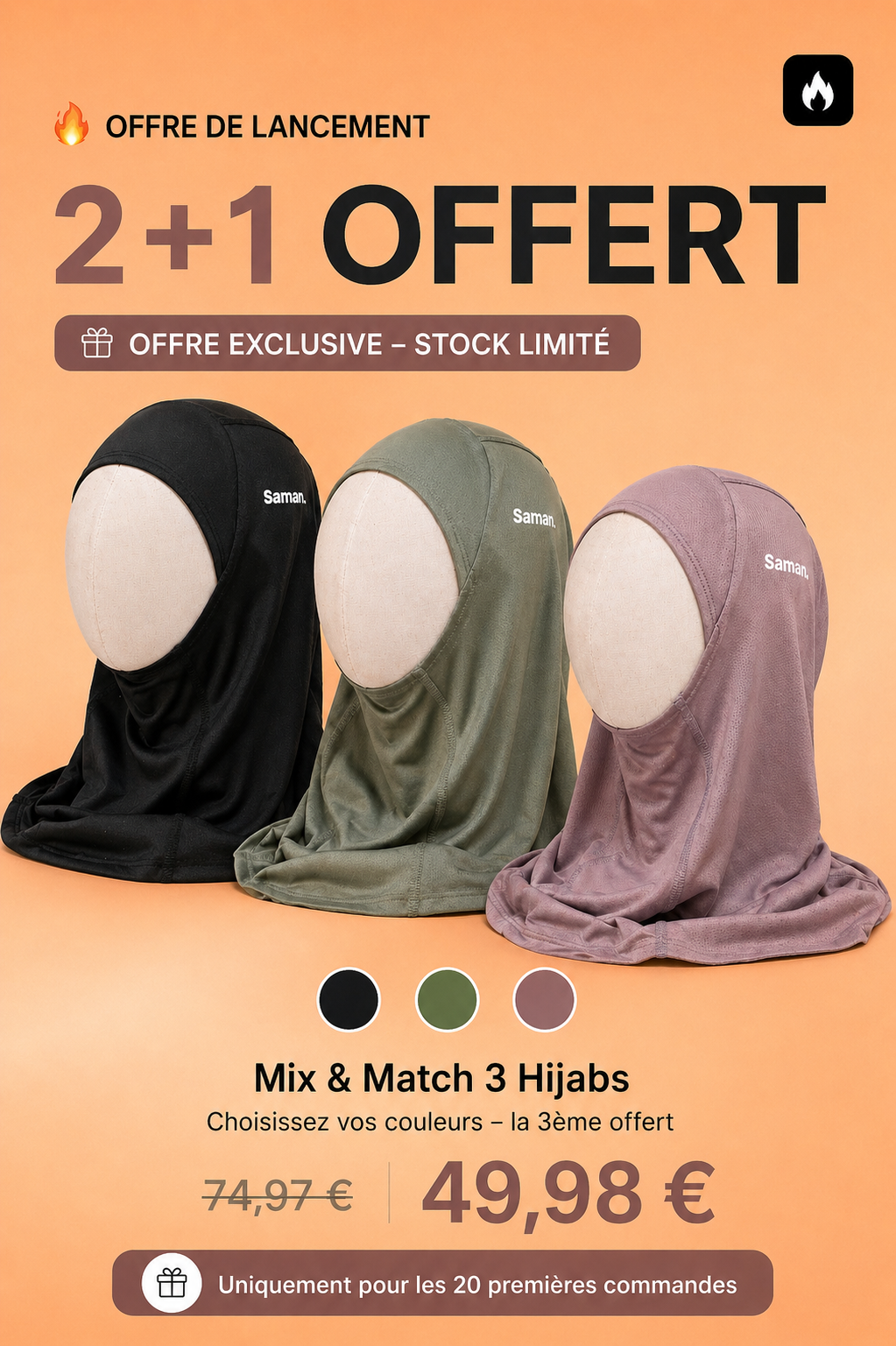 OFFRE DE LANCEMENT 2+1 SAMAN